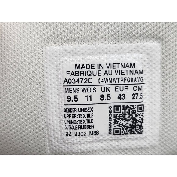 Converse Mens CTAS High Construct Colorblock Tidepool Shoes Size 9.5 - Picture 7 of 8